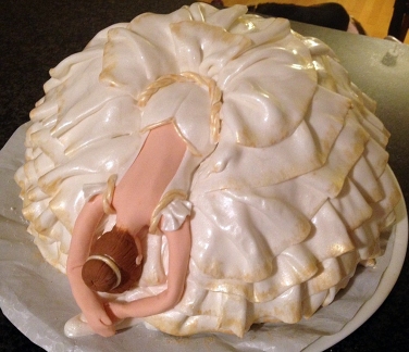 Finished Ballerina Cake